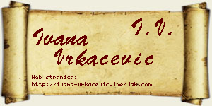 Ivana Vrkačević vizit kartica